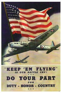(image for) 1942 Keep Em Flying "Do Your Part" WW2 Sticker